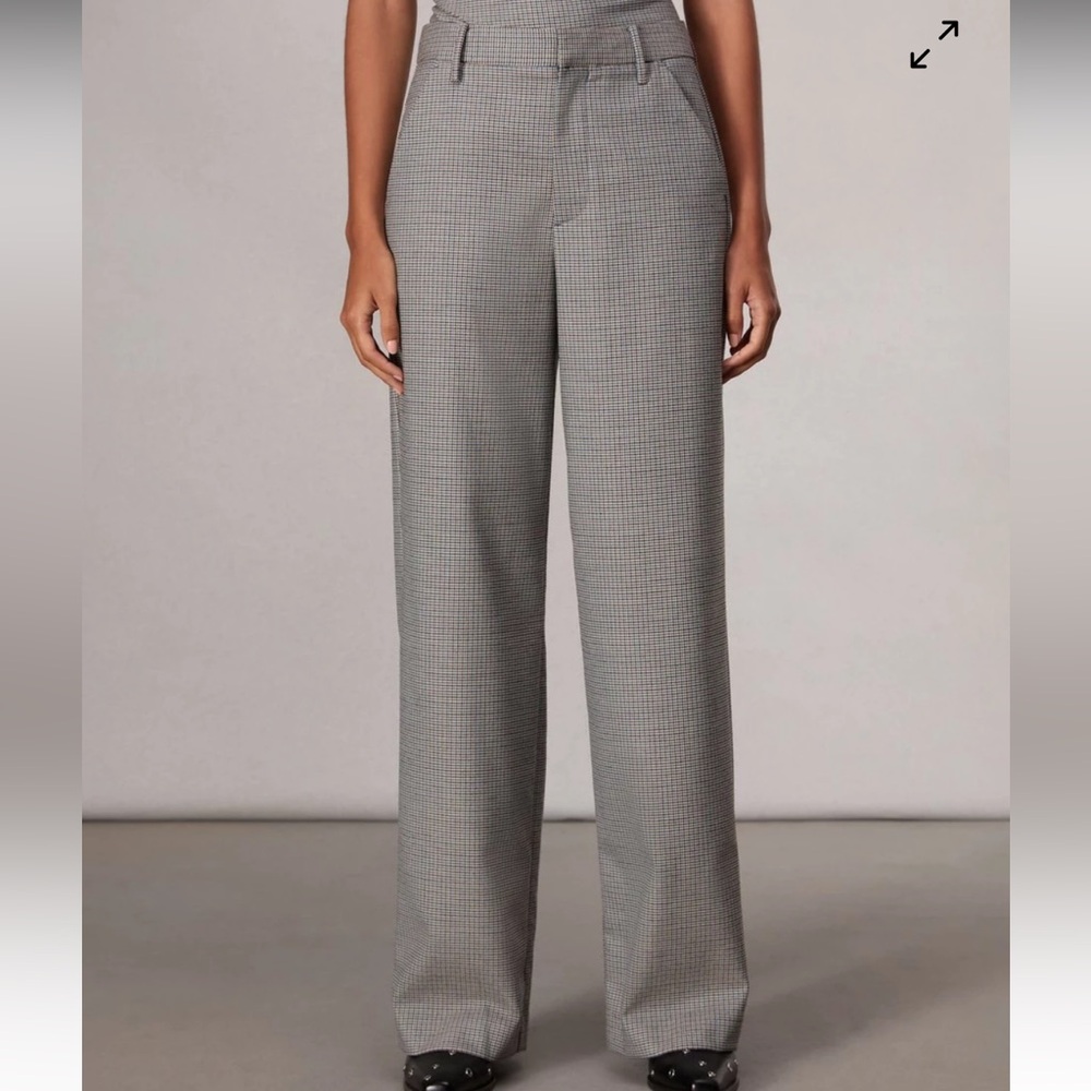 Women's Gray Checkered Pants